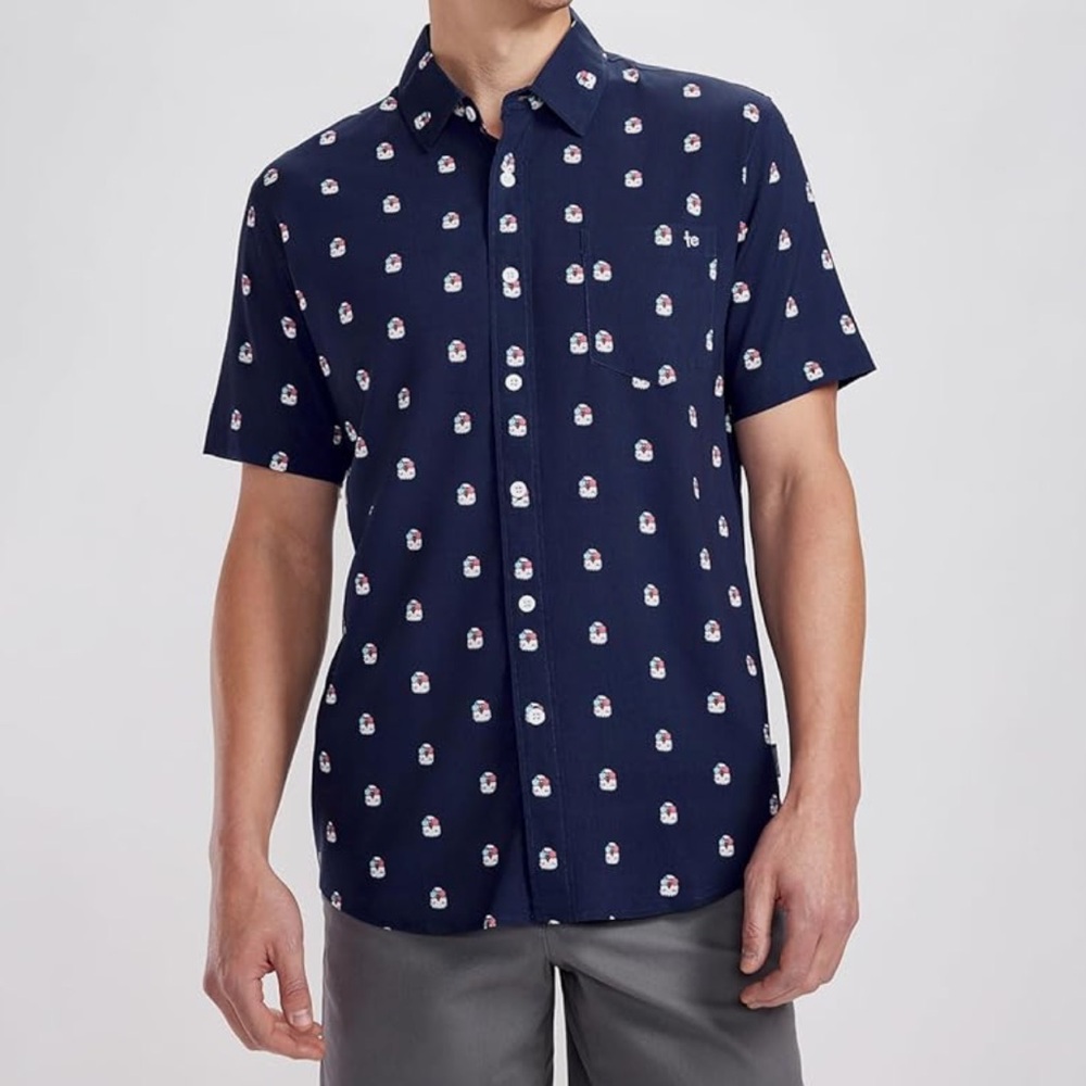 NWT Tipsy Elves Patriotic Shirts Short Sleeve Button Up for 4th of July